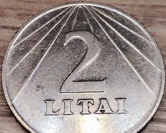 2 лита 1991 (Litai) Литва, фотография 3