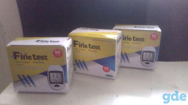 Полоски для измерения глюкозы в крови к глюкометру Fine test, фотография 1