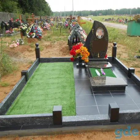 Благоустройство могил: Плитка Гресс-Керамогранит-Бессерный блок, фотография 5