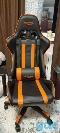 Кресло игровое ''Canyon'' CND-SGCH3 Black/Orange, фотография 1