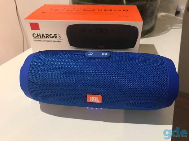 Колонки jbl charge 3 (синяя и красная), фотография 5