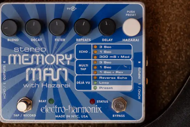 Педаль эффектов Electro-Harmonix Stereo MEMORY MAN with Hazarai, фотография 2