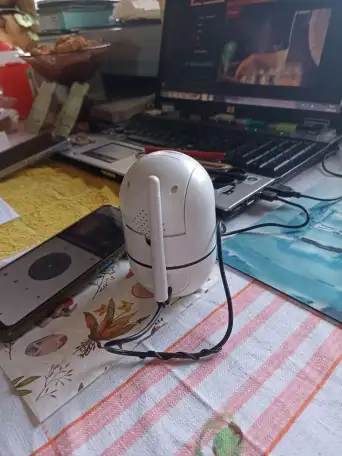 Камера видеонаблюдения через Wi-Fi блок шнур инструкция упаковка, фотография 6
