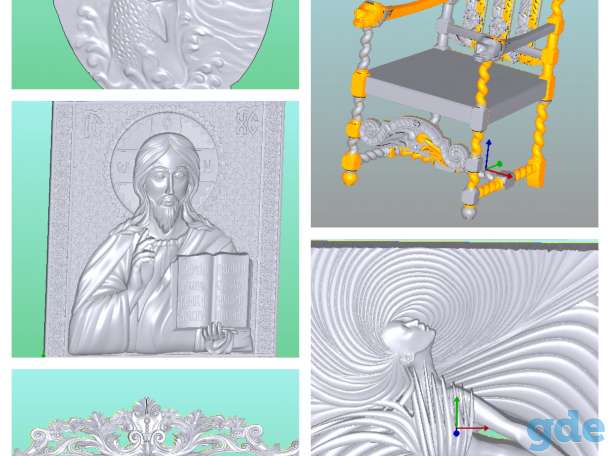 Модели 2D и 3D для станков ЧПУ/CNC/3D принтеров, фотография 4