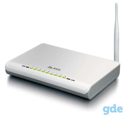 Интернет-центр ZyXEL P660HWP со встроенным адаптером HomePlug AV (б/у), фотография 1