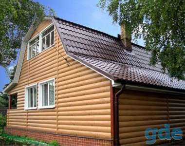 САЙДИНГ металлический БлокХаус Под Бревно ECOSTEEL, фотография 3