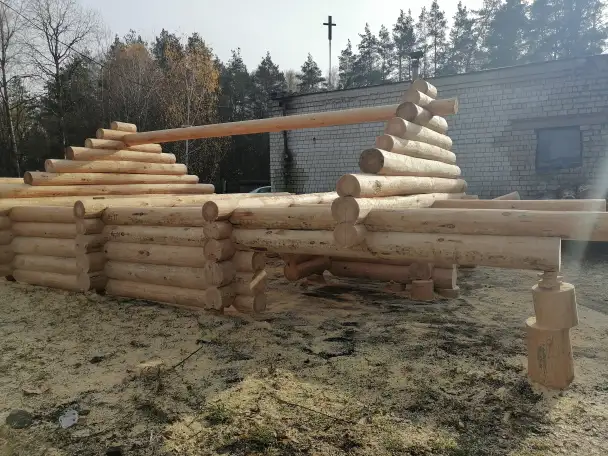 Сруб Дома бани из леса кругляка, фотография 2