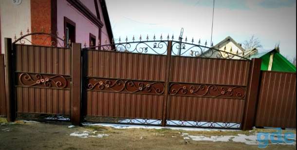 Забор, ворота,калитки из металлопрофиля, фотография 1