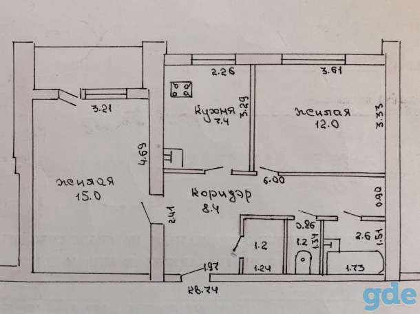 Продается 2-х комнатная квартира. Брестская 53, фотография 7