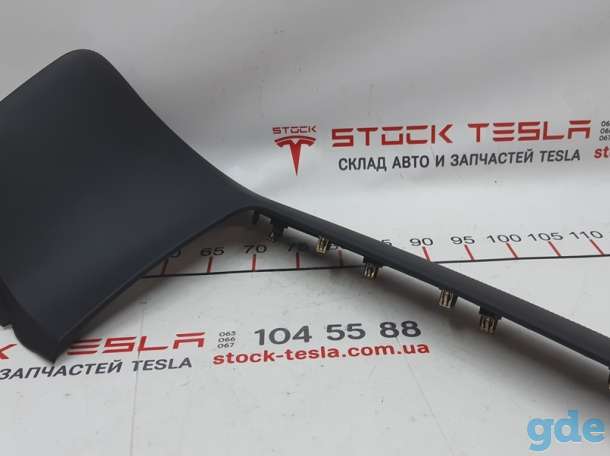 Зап. части для авто Tesla. Накладка центральной панели нижняя правая (NAPPA GRAIN BLACK PVC) Tesla model X S REST, фотография 2