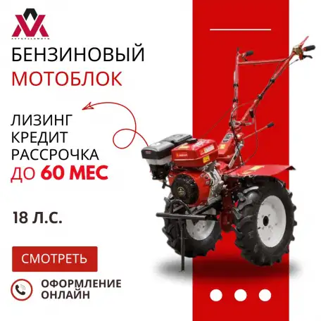 Мотоблок ASILAK SL-186L (18 л.с., пониженная передача, колеса 6.50-12), фотография 1