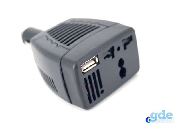 Автомобильный инвертор DC 12V в AC 220V с USB портом Eplutus PW-75, фотография 1