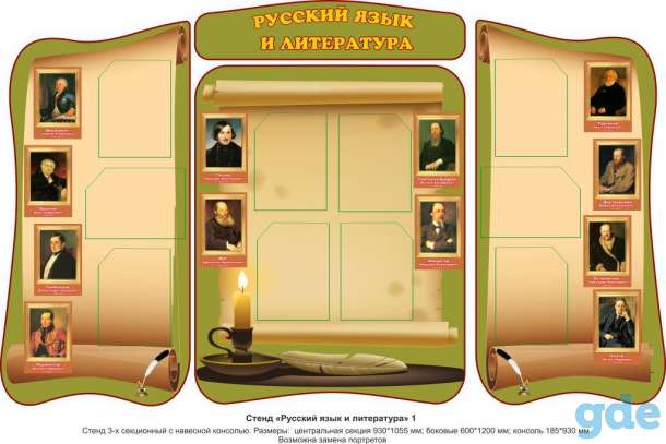 Русский язык и литература. Стенды для школы, фотография 10