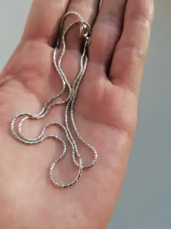 Цепочка серебряная Венецианская змейка. 51 см., фотография 7