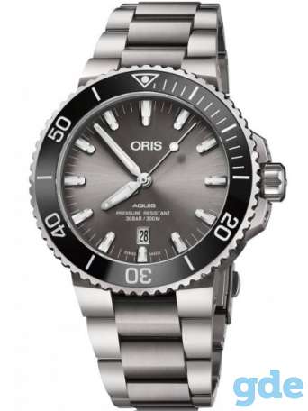 Oris Mens Aquis Date Automatic Titanium Bracelet WatchMB, фотография 1