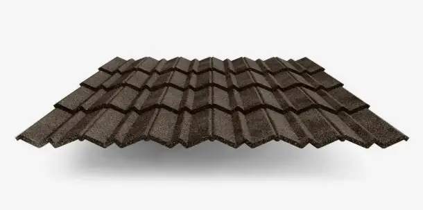 Композитная черепица metrotile, Раскрой: 0.317х1.35... м, Марка: Classic; Roman..., Цвет: капучино..., фотография 1