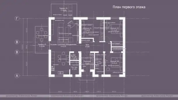 ГОТОВЫЙ проект дома на 100 м2, 3 спальни  и гостиная, купить СТРОИТЕЛЬНЫЙ проект -50, фотография 8