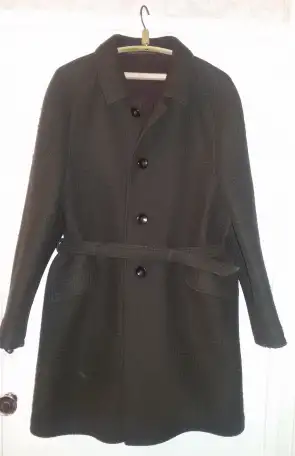 Пальто мужское коричневое из 60х годов, б.у, фотография 1