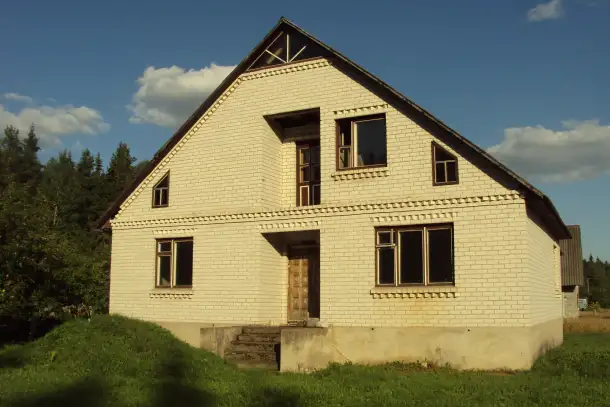 Продам дом незавершённое строительство. Х. Новополье 1 км от Вороново асфальтированная дорога., фотография 1