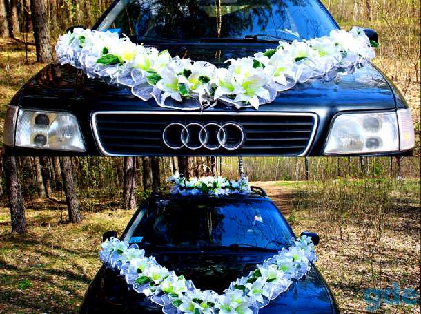 Свадебные украшения на авто, фотография 11
