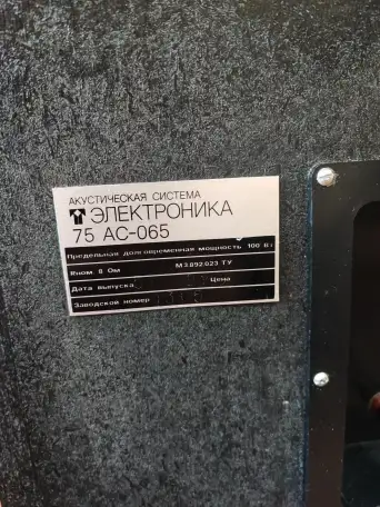 Акустические колонки Электроника 75АС-065, фотография 6