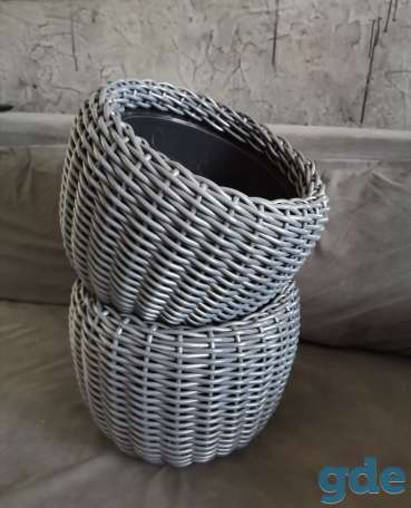 Кашпо из ротанга, фотография 2