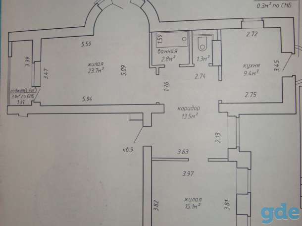 2-комнатная квартира (Юго-Запад), пр. Дзержинского, 74, фотография 11