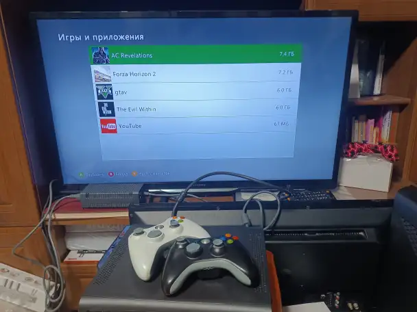 Приставка Xbox 360 elite по частям блок питания жёсткий диск с играми, фотография 10