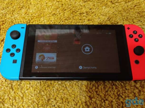 Nintendo switch б/у с чехлом, фотография 2