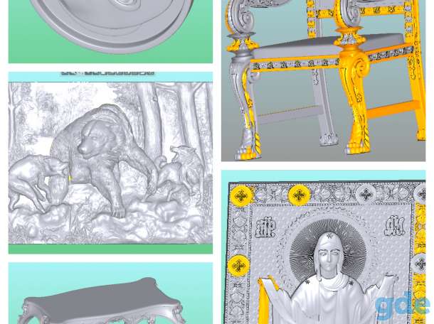 Модели 2D и 3D для станков ЧПУ/CNC/3D принтеров, фотография 3