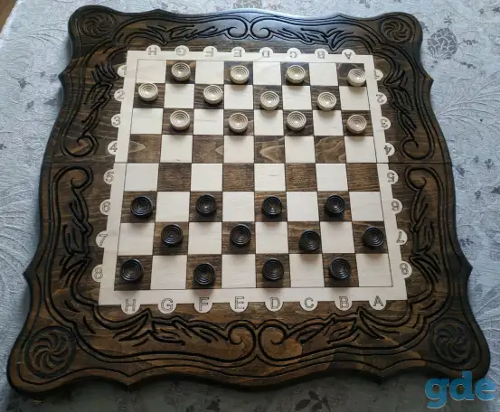 Hарды  шахматы из натурального дерева  60 х 60 см  Tavla , backgammon, фотография 2