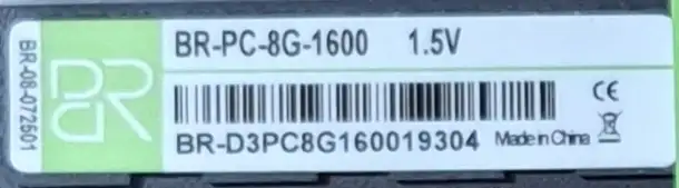 Память для компьютера 2x8Gb DIMM DDR3 1600МГц  BILLION RESERVOIR, фотография 2