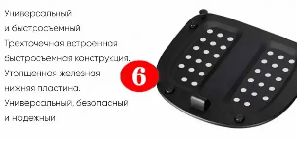 Багажник-кофр для мотоцикла AVM 698, фотография 7