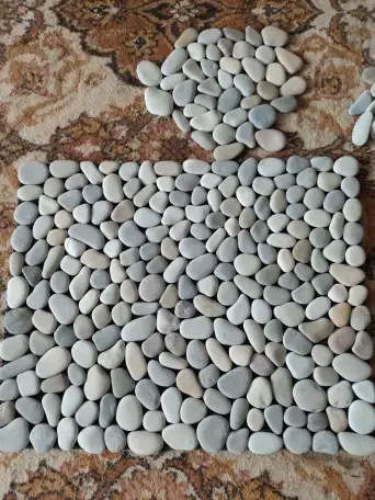 Коврик из натуральной черноморской гальки, фотография 1