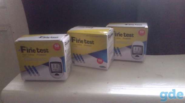 Тест-полоски к глюкометру Fine test, фотография 1