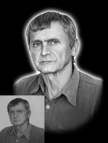 Ретушь фотографий для гравировки на памятник, фотография 4