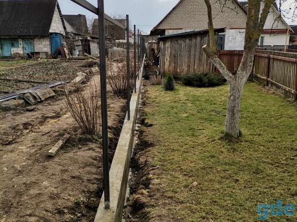 Фундаменты под забор любой сложности, фотография 1