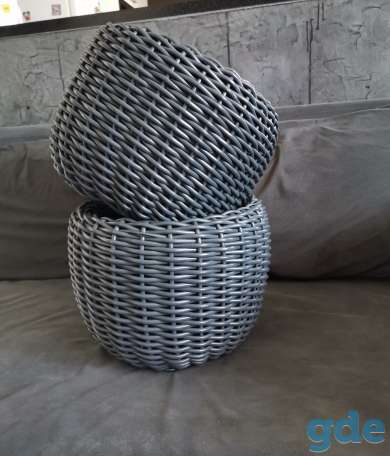 Кашпо из ротанга, фотография 1