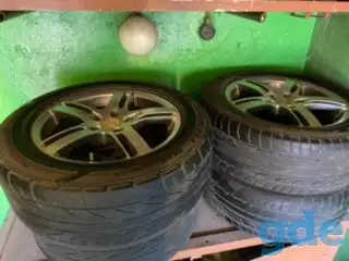 4 бу литые диски PCD 5x114 16x7J ET40 c шинами 225 55R16, фотография 1