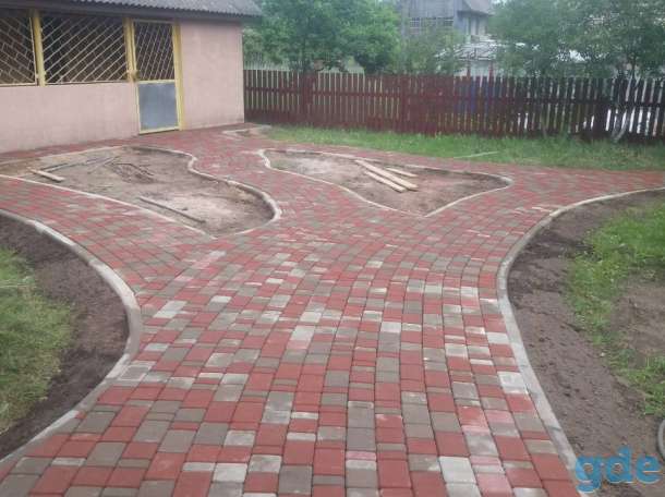 Укладка тротуарной плитки, фотография 1