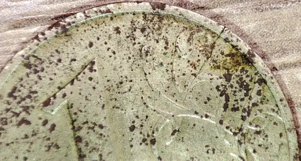 1 рубль 1998 ММД Несоосность, коррозия, трещина, непрочекан, фотография 5