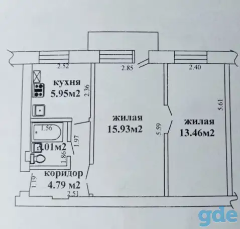 2-комнатная квартира в историческом центре Гомеля, фотография 1