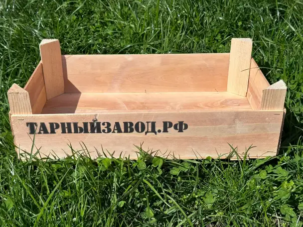 Деревянная тараконтейнера для яблок, фотография 4