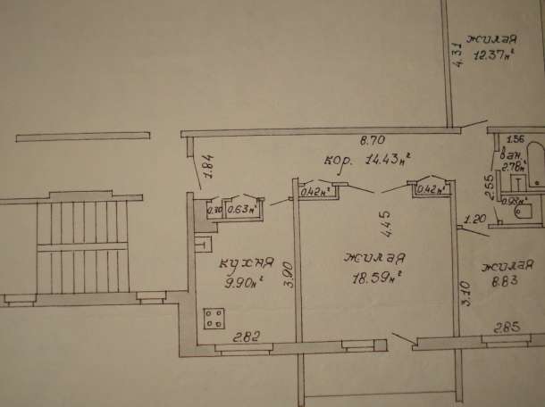 продам 3х комн квар-ру , ул.заслонова 18, фотография 1