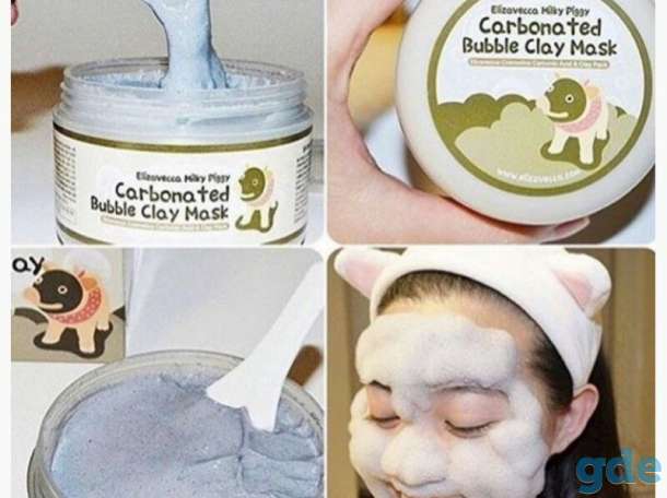 Маска для лица Elizavecca Milky Piggy Carbonated Bubble Clay Mask, фотография 4