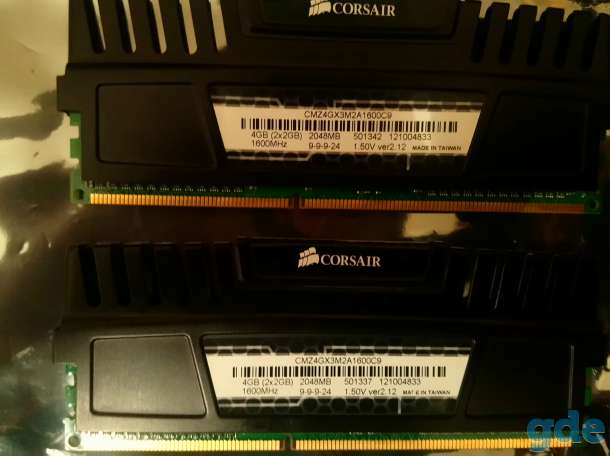 Оперативная память Corsair DDR3 PC3-12800 2х2G (CMZ4GX3M2A1600C9) KIT, фотография 2
