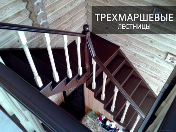 ◄ЛЕСТНИЦЫ из МАССИВА ДЕРЕВА по ИНДИВИДУАЛЬНОМУ ЗАКАЗУ►, фотография 6