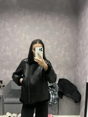 Дубленка кожаная женская, фотография 1