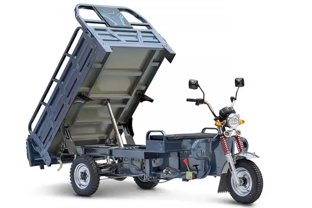 Грузовой электротрицикл rutrike титан 2000 гидравлика 60v1500w, фотография 1