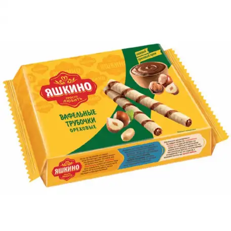 Вафельные трубочки с ореховой начинкой, фотография 1